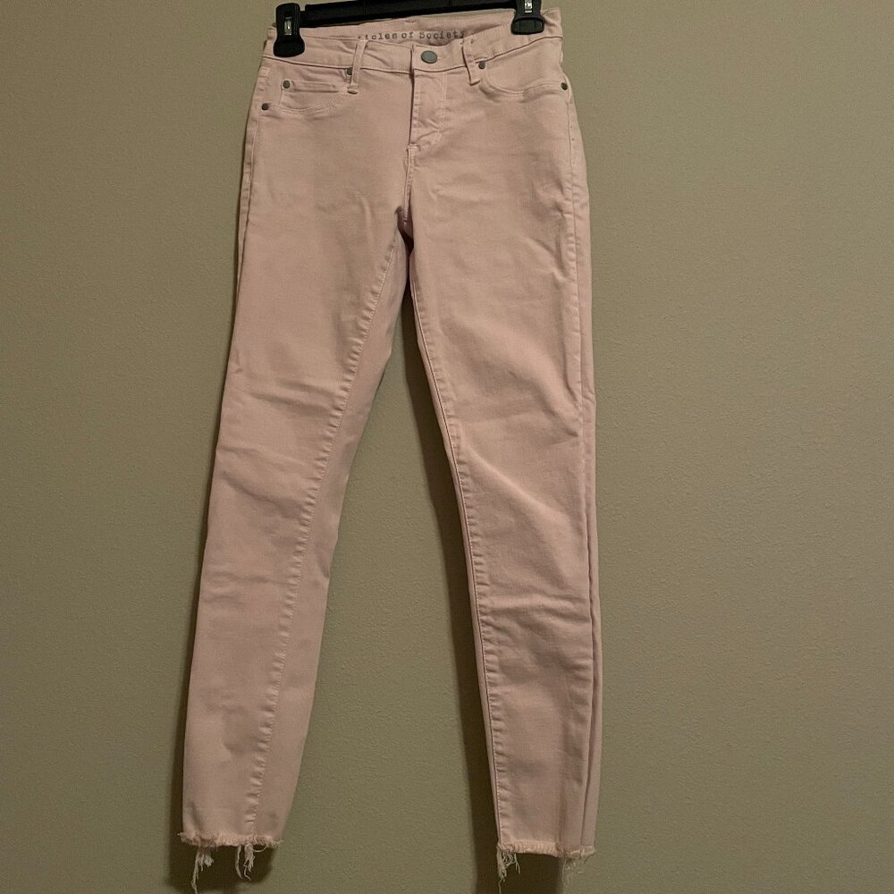 Articles of Society, Size 0, Fringe Hem, Skinny, Ankle Pants